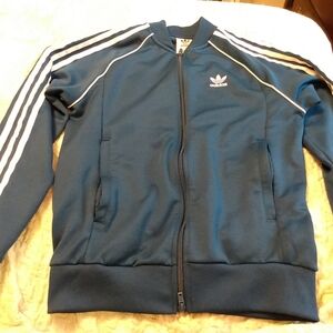 Adidas Track Jacket Blue Size Small